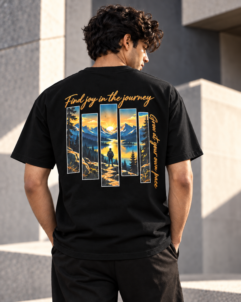 Your Pace, Your Path – Mountain Journey T-Shirt