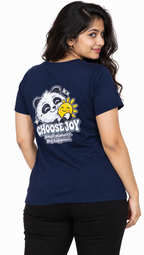 Cute Elegant Panda Female Comfortable T-shirt | 100% Cotton Fabric