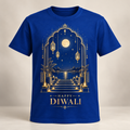 Steps of Light – Royal Blue Diwali T-Shirt