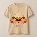 Traditions in Bloom – Beige Diwali T-Shirt