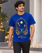 Steps of Light – Royal Blue Diwali T-Shirt