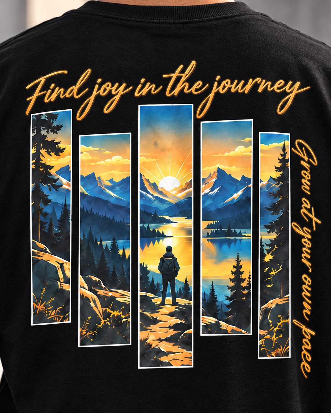 Your Pace, Your Path – Mountain Journey T-Shirt