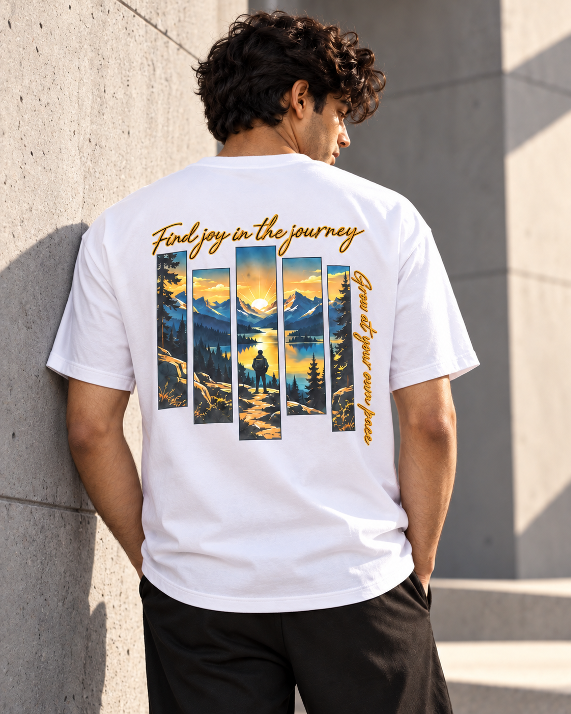 Your Pace, Your Path – Mountain Journey T-Shirt
