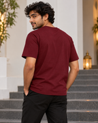 An Evening of Lights – Maroon Diwali T-Shirt