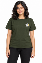 Cute Elegant Panda Female Comfortable T-shirt | 100% Cotton Fabric