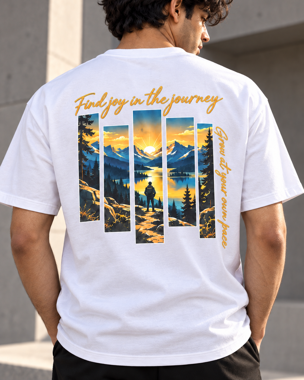 Your Pace, Your Path – Mountain Journey T-Shirt