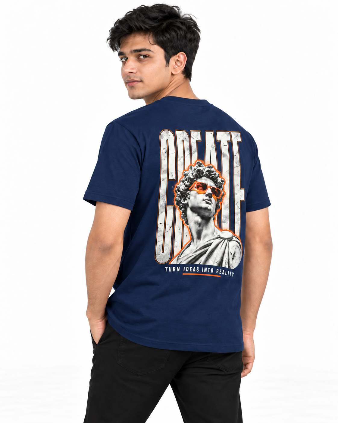 SWIBON Ideas Don't Sleep – Creative Graphic T-Shirt - 100% Cotton