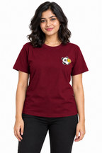 Cute Elegant Panda Female Comfortable T-shirt | 100% Cotton Fabric