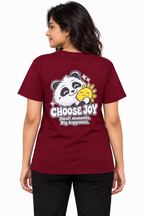 Cute Elegant Panda Female Comfortable T-shirt | 100% Cotton Fabric