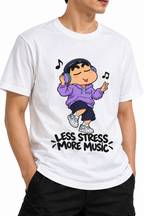 Headphones On, Worries Gone – Music Lover T-Shirt