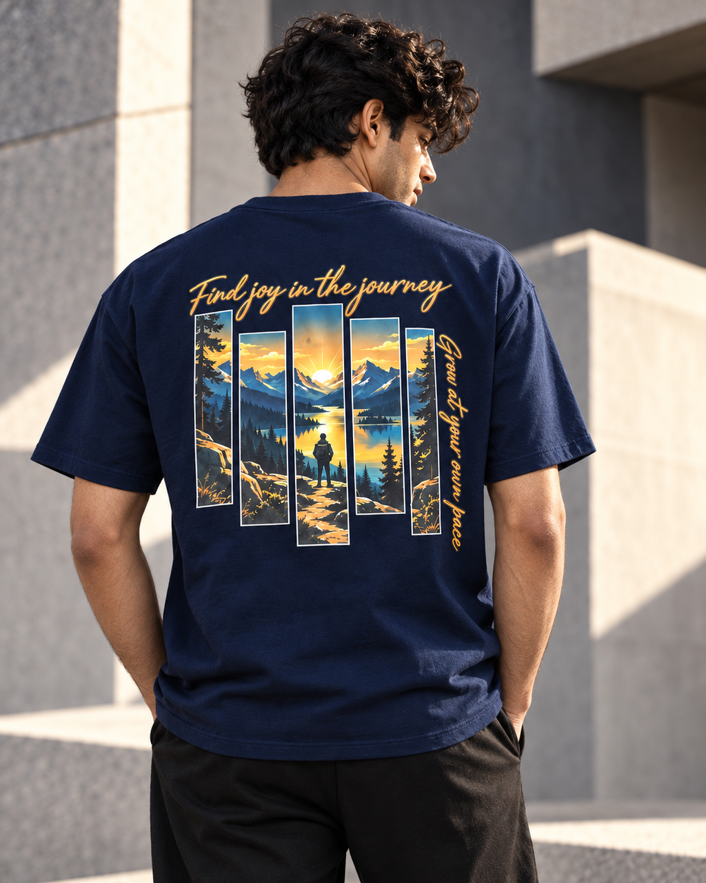 Your Pace, Your Path – Mountain Journey T-Shirt