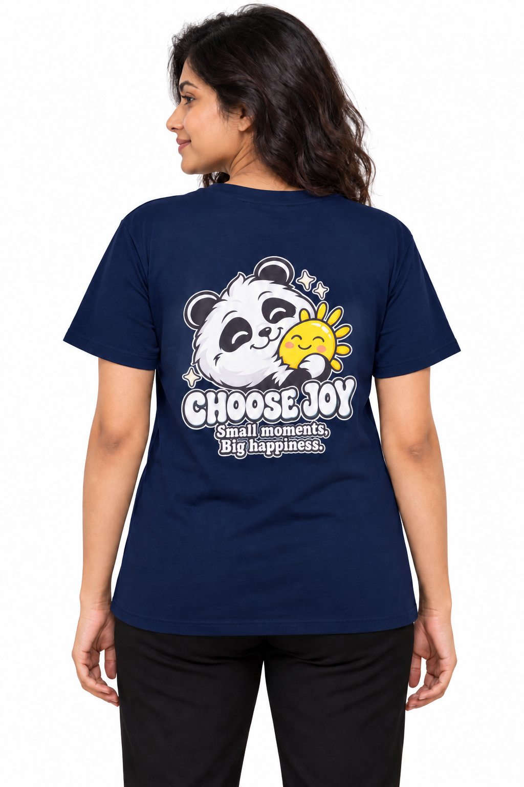 Cute Elegant Panda Female Comfortable T-shirt | 100% Cotton Fabric