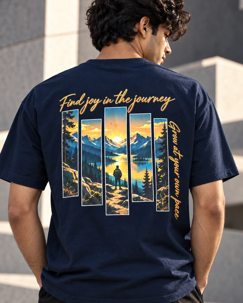 Your Pace, Your Path – Mountain Journey T-Shirt