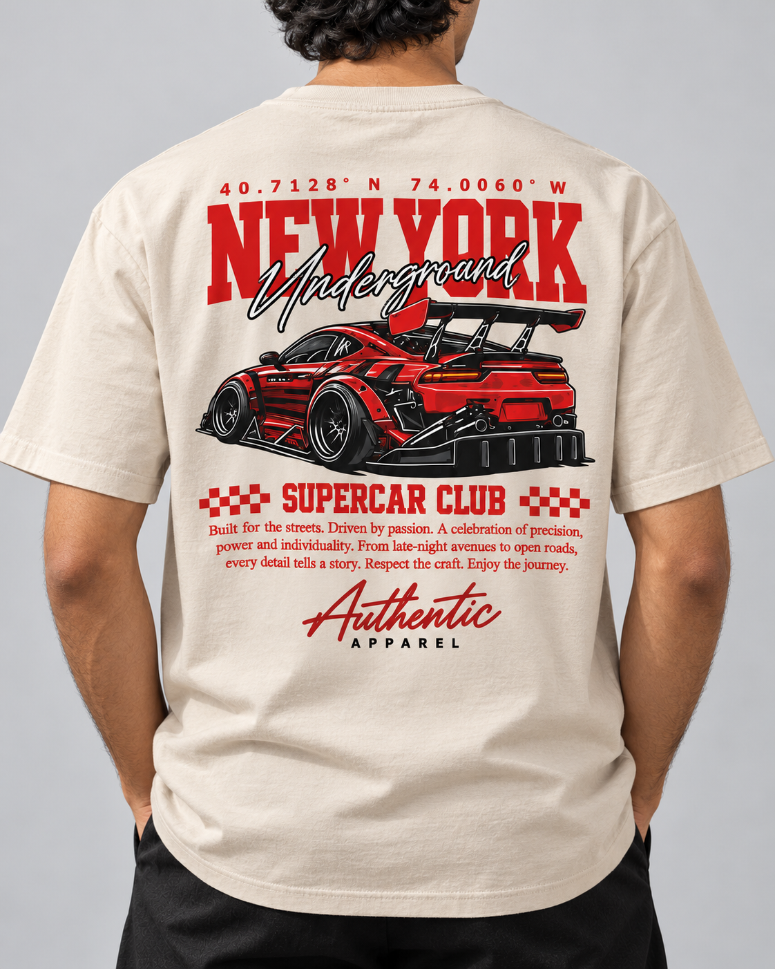 Driven by Passion – New York Supercar T-Shirt