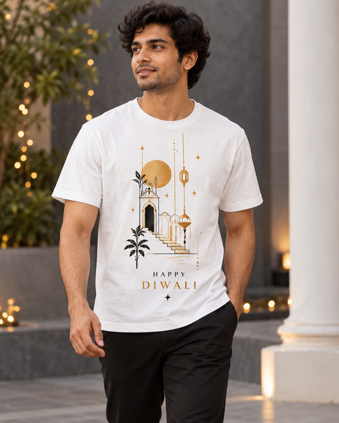 A Little Light – Golden Diwali T-Shirt