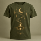 A Flame of Joy – Olive Diwali T-Shirt