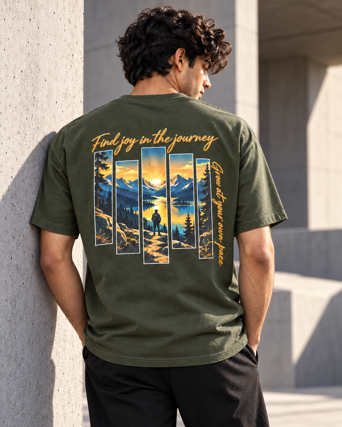 Your Pace, Your Path – Mountain Journey T-Shirt