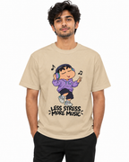 Headphones On, Worries Gone – Music Lover T-Shirt