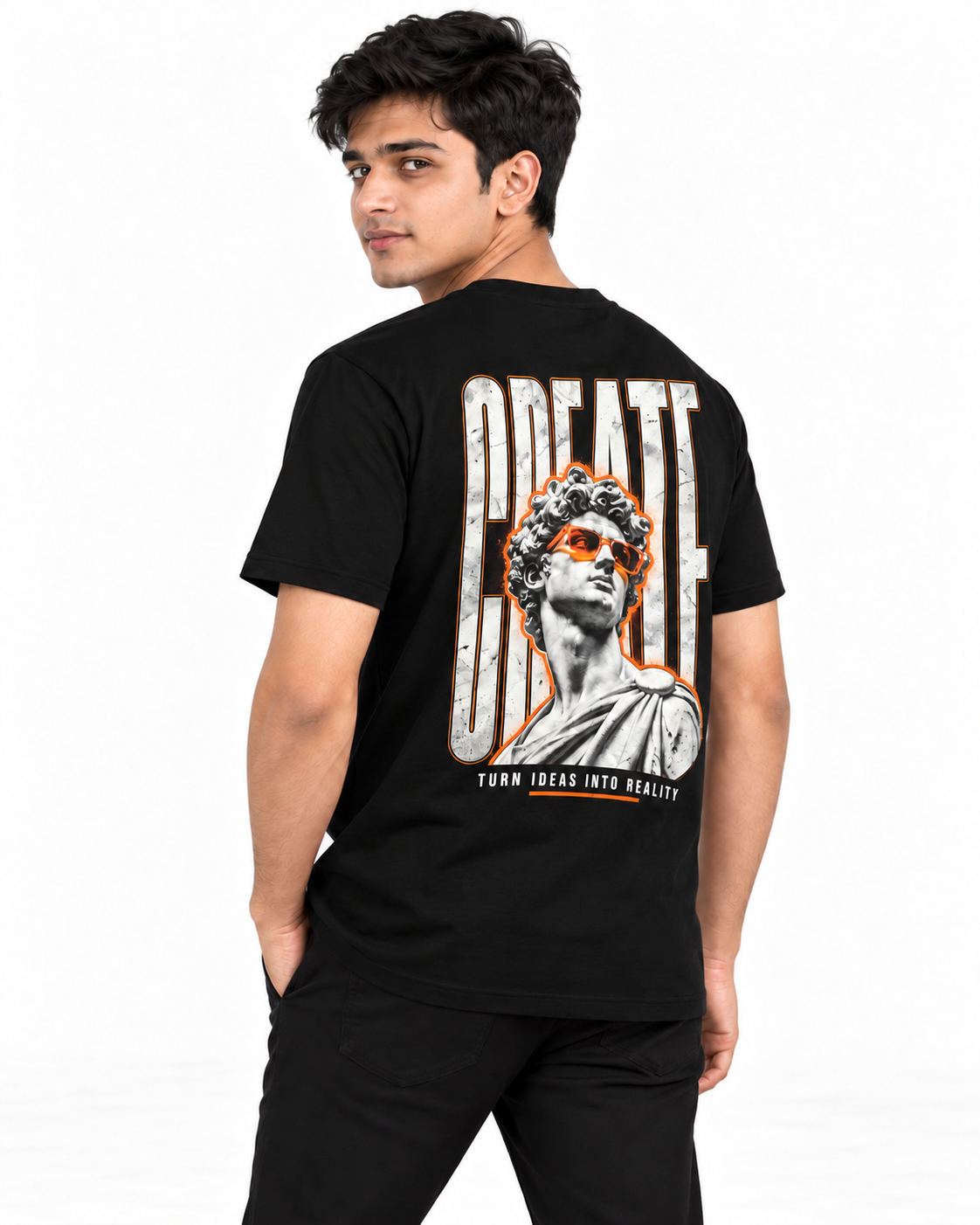 SWIBON Ideas Don't Sleep – Creative Graphic T-Shirt - 100% Cotton