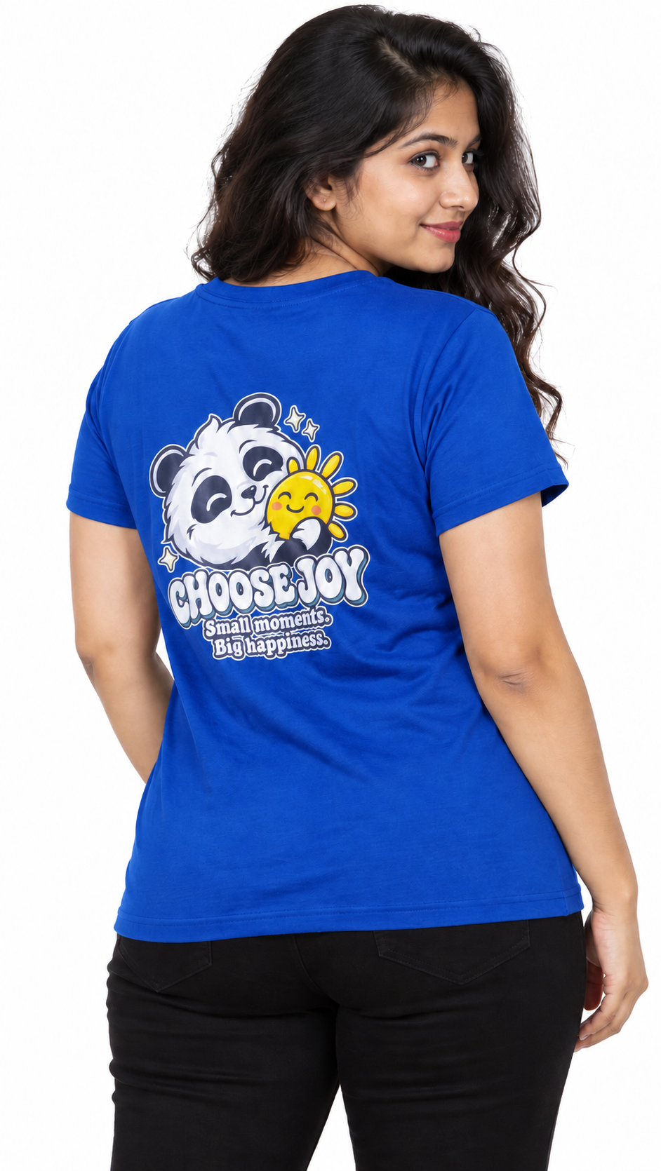 Cute Elegant Panda Female Comfortable T-shirt | 100% Cotton Fabric