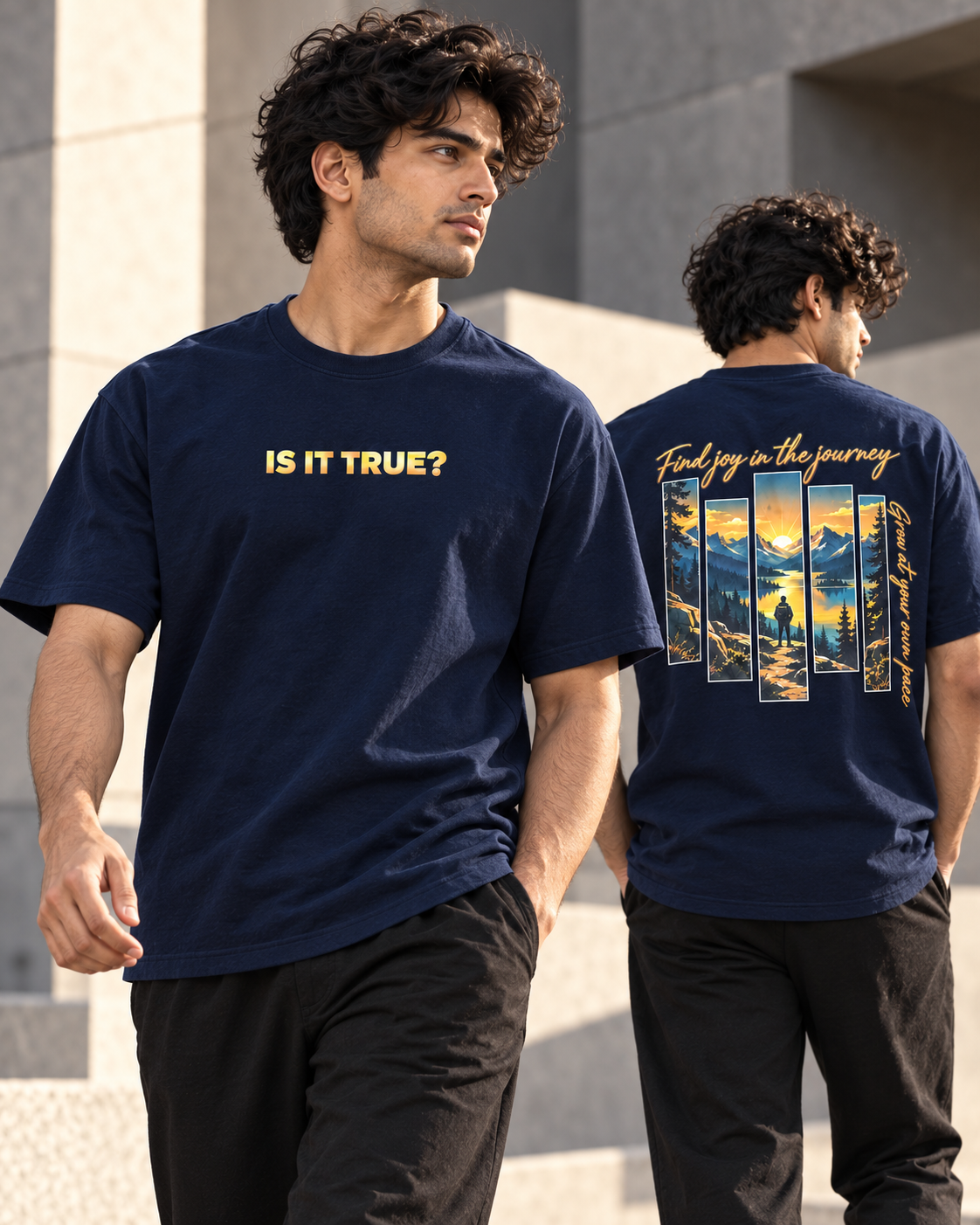 Your Pace, Your Path – Mountain Journey T-Shirt