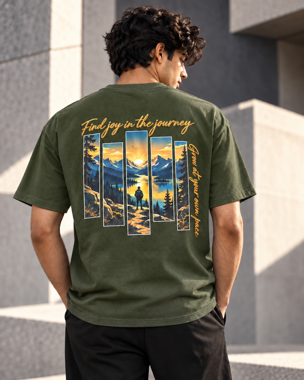 Your Pace, Your Path – Mountain Journey T-Shirt