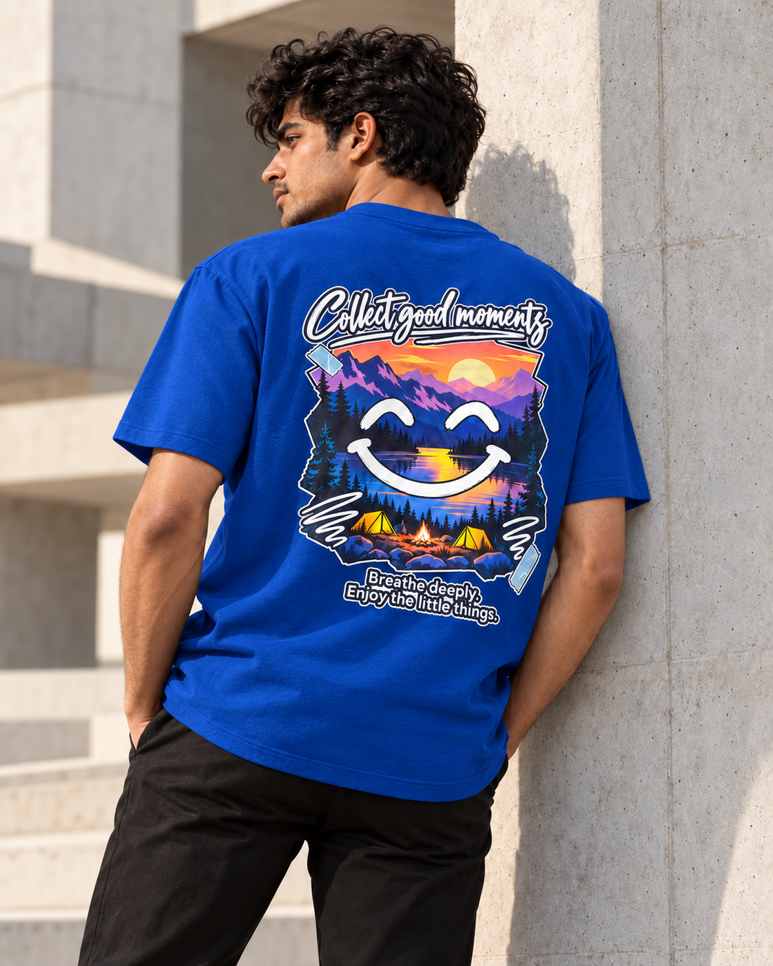 Collect Good Moments – Sunset Smiley T-Shirt