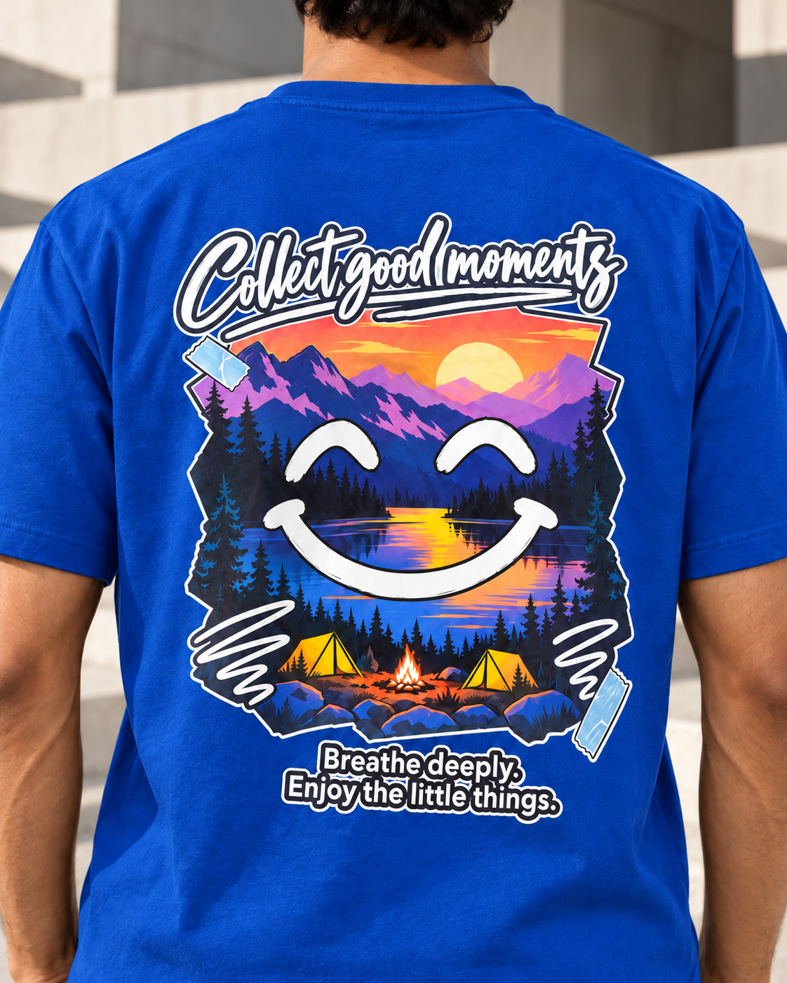 Collect Good Moments – Sunset Smiley T-Shirt