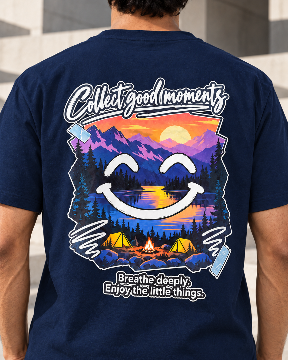Collect Good Moments – Sunset Smiley T-Shirt