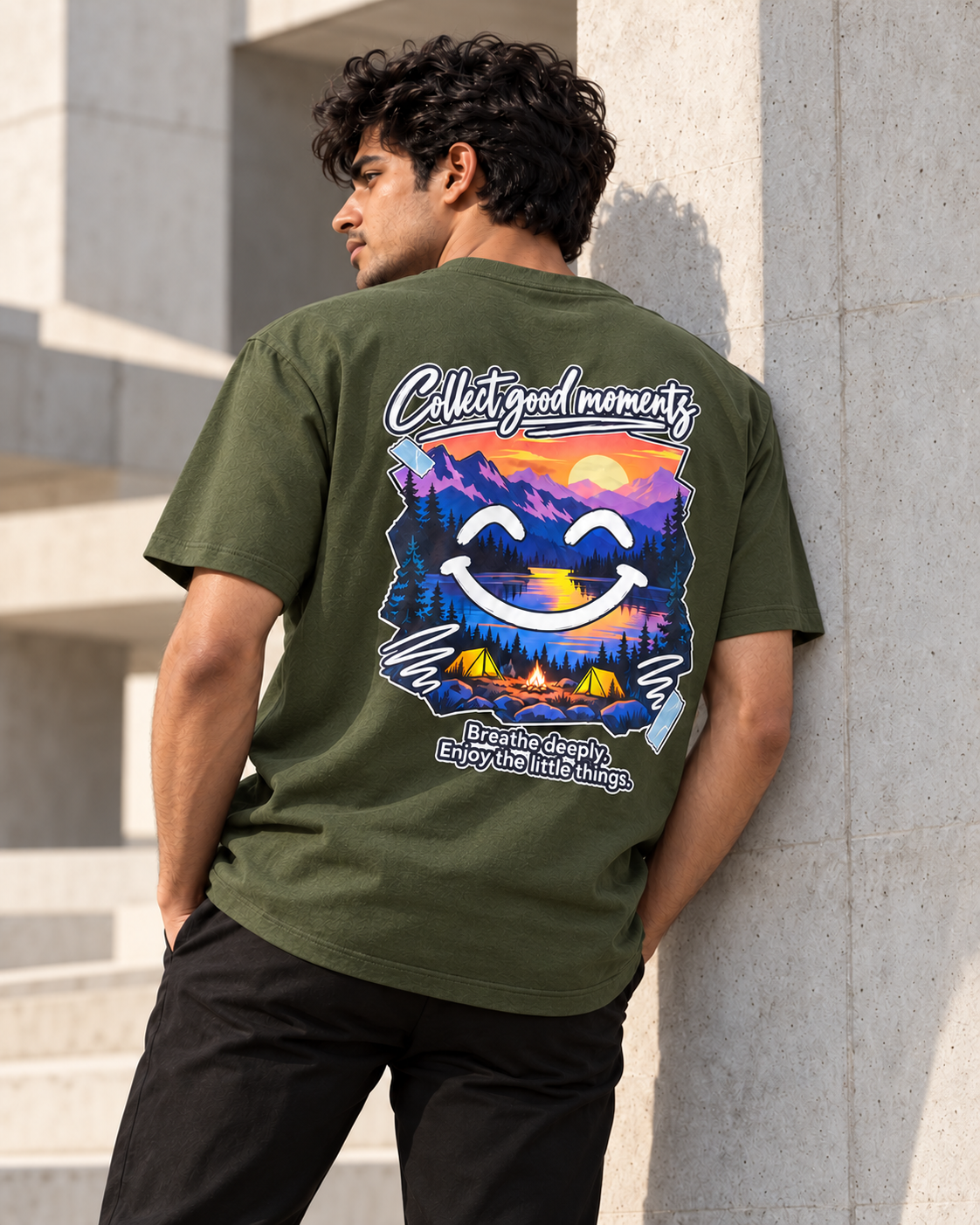 Collect Good Moments – Sunset Smiley T-Shirt
