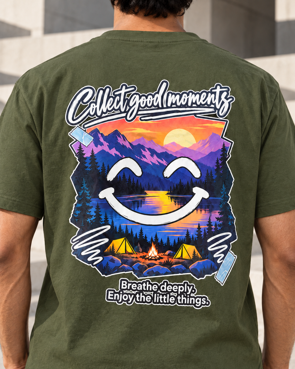 Collect Good Moments – Sunset Smiley T-Shirt