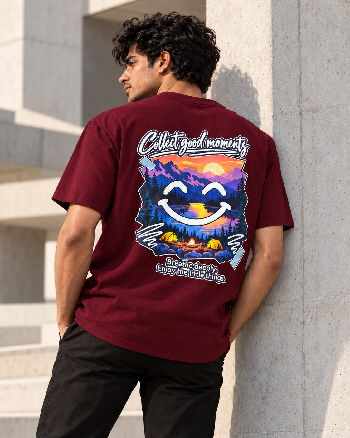 Collect Good Moments – Sunset Smiley T-Shirt