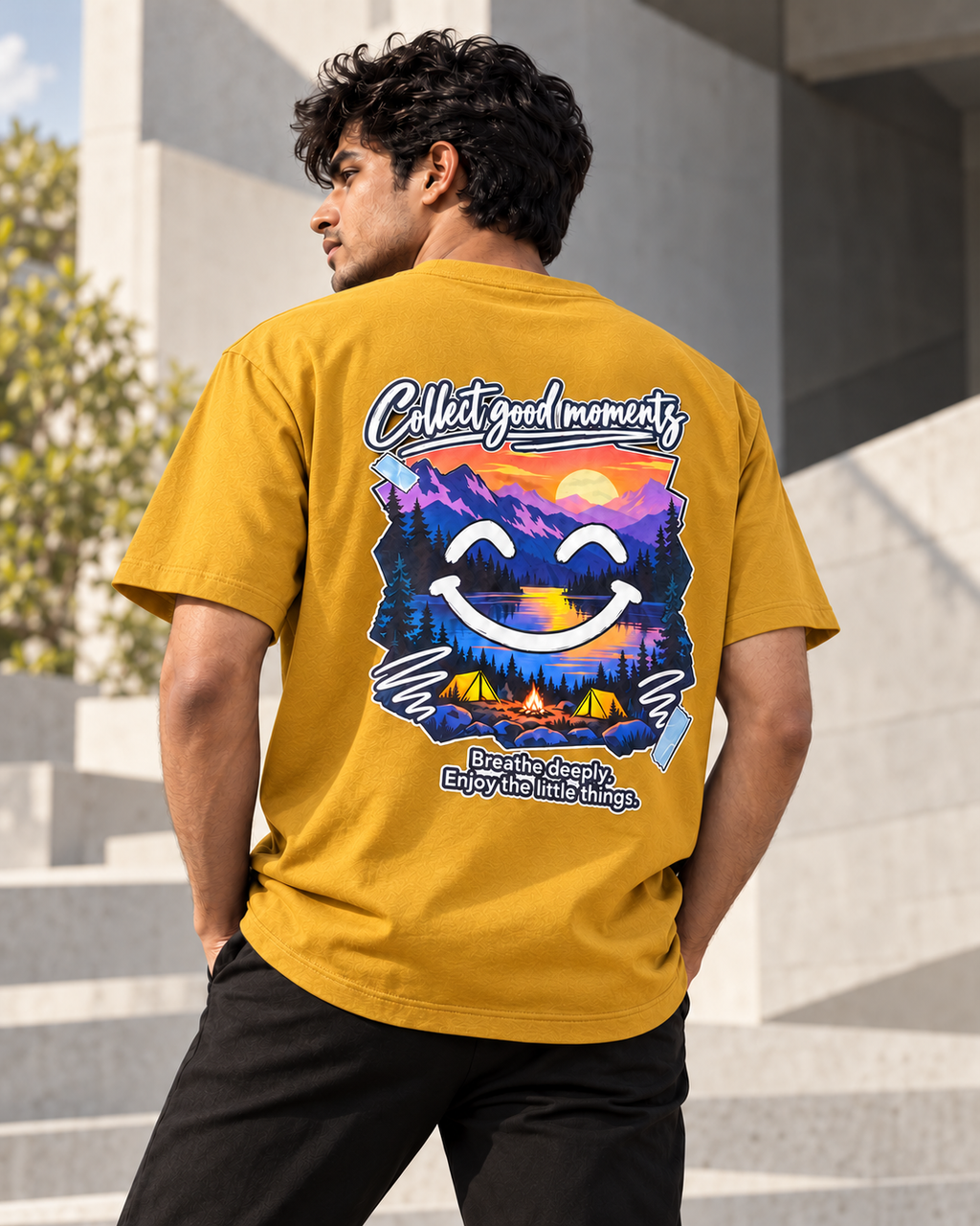 Collect Good Moments – Sunset Smiley T-Shirt