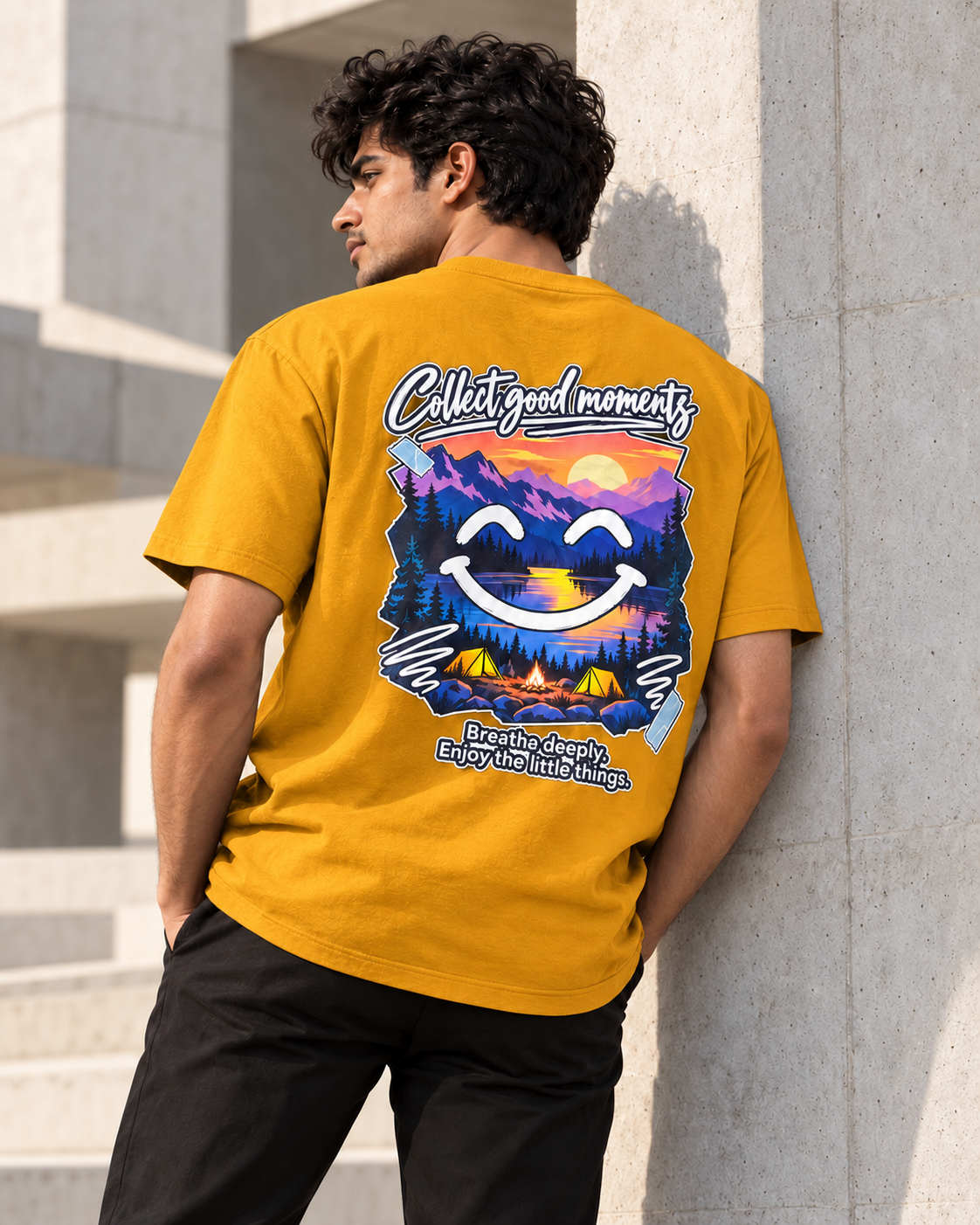 Collect Good Moments – Sunset Smiley T-Shirt