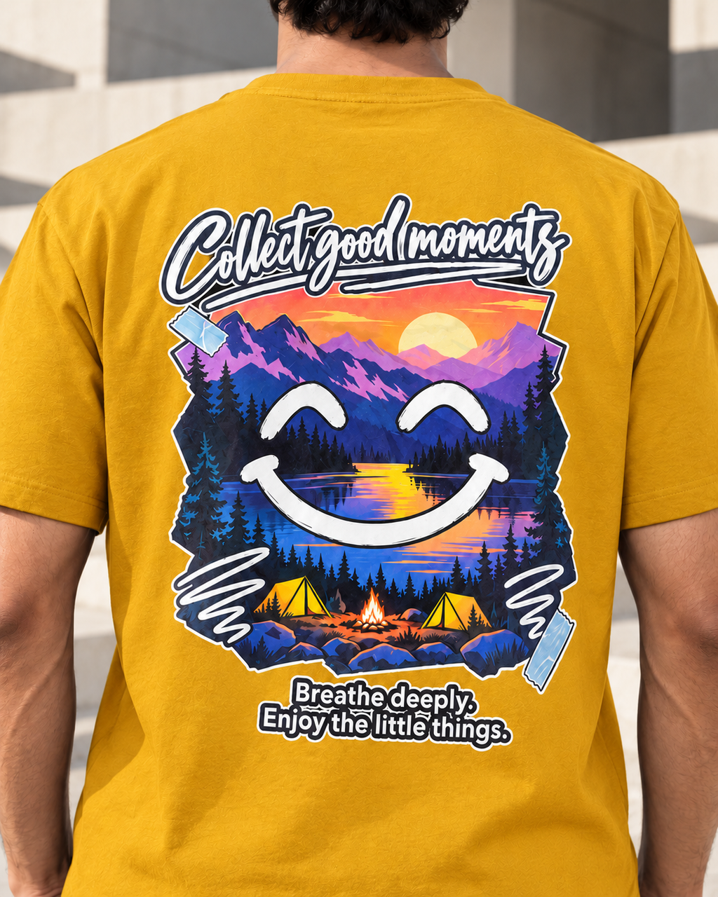 Collect Good Moments – Sunset Smiley T-Shirt